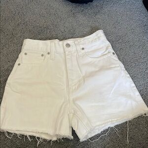 Madewell Women's White Denim Shorts